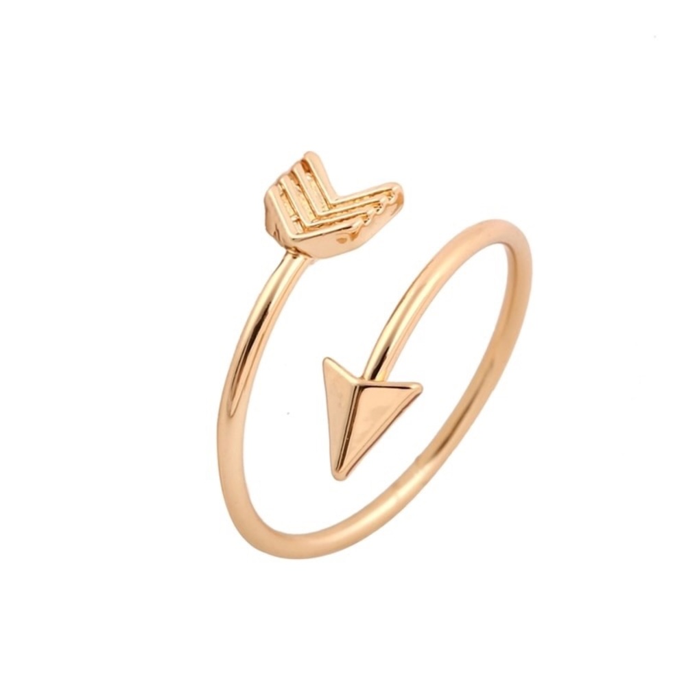 🆕 BOHO GOLD ADJUSTABLE ARROW RING - Picture 3 of 4